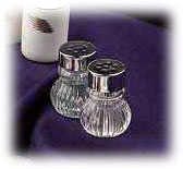 Glass Salt and Pepper Shakers